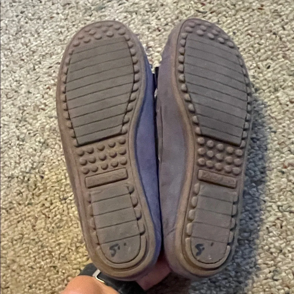 Lands' End Kids Purple Moccasins